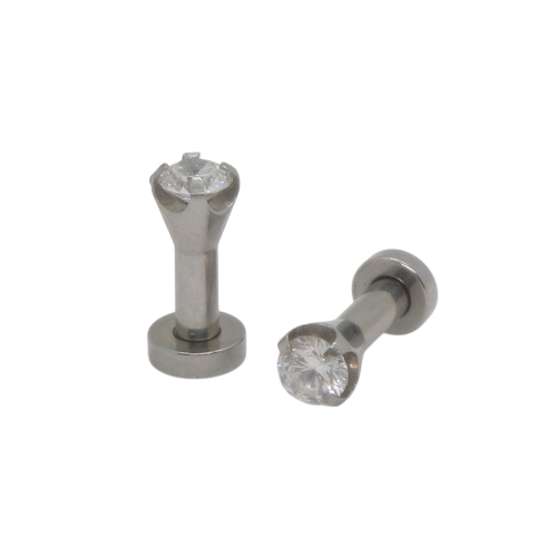 Piercing Alargador Orelha Aço 316L Pedras Modelo 4 Piercing Alargador Orelha Aço 316L Pedras Modelo 4